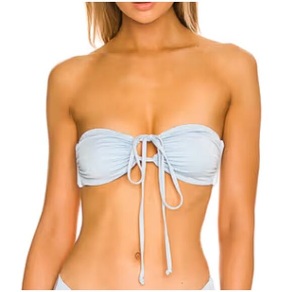 L*Space Sky Blue Dawn Bikini Top L - Picture 1 of 10